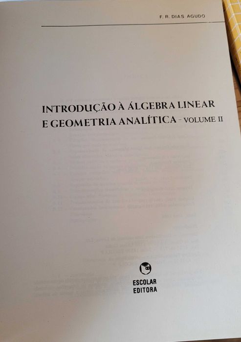 Introduction to Linear Algebra and Analytic Geometry I and II (Dias Agudo)64738569967491123