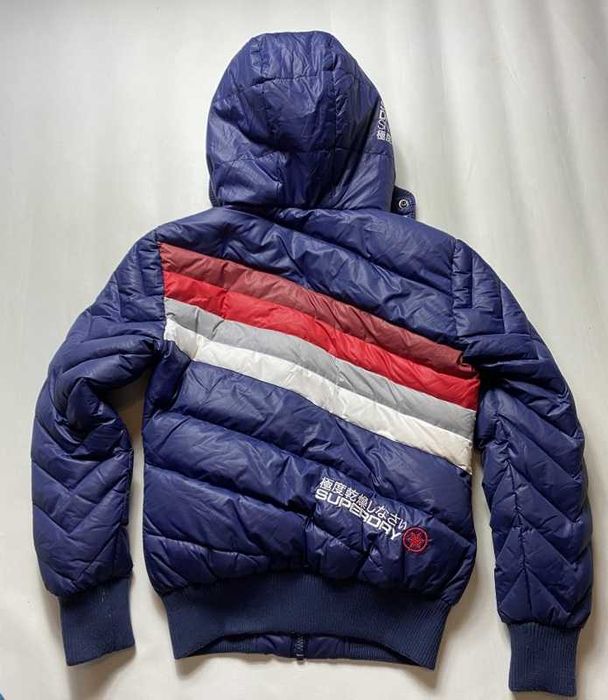 Superdry SUPER DRY Retro Ride gruba ciepła damska pikowana Kurtka /S