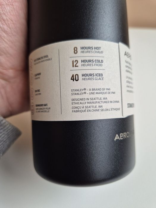 Термочашка Stanley AeroLight 20oz 0.59 л термокружка чорна