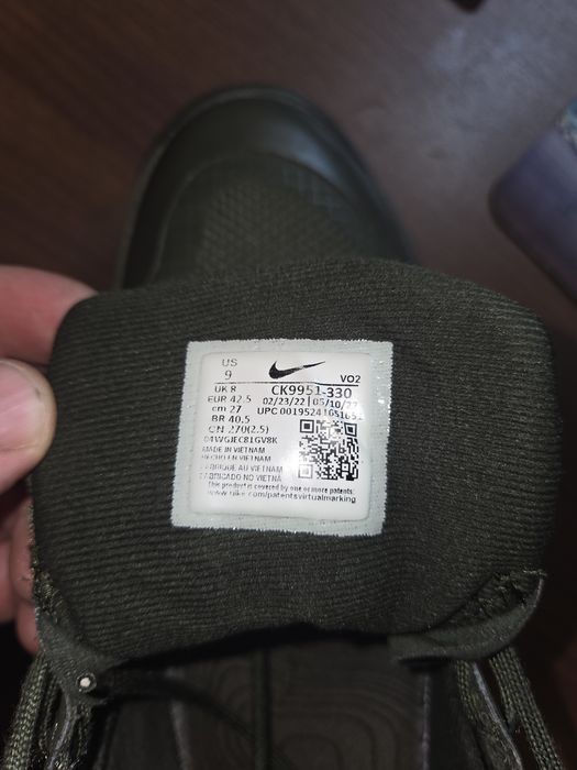 Кросівки NIKE React SFB олива