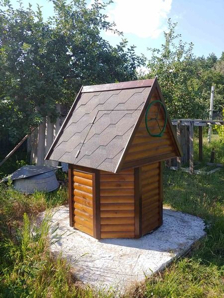 Декоративный колодец. Домик для колодца. Криниця. Дашок на криницю