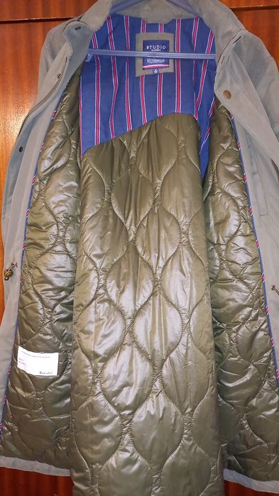 Parka/gabardine acolchoada