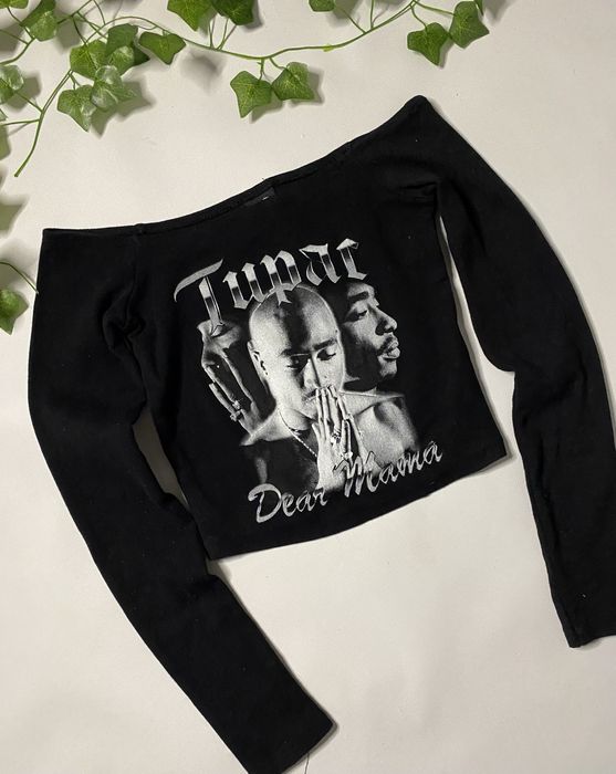 Кропнутий топ з відкритими плечима 2PAC/Bershka