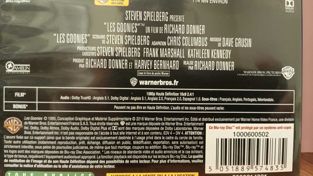 Os Goonies blu ray