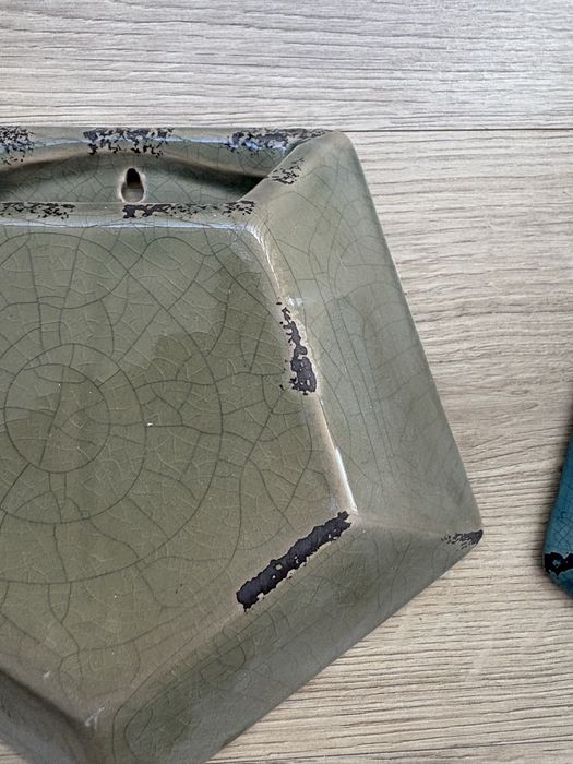 Vaso de parede ceramica a imitar ferro