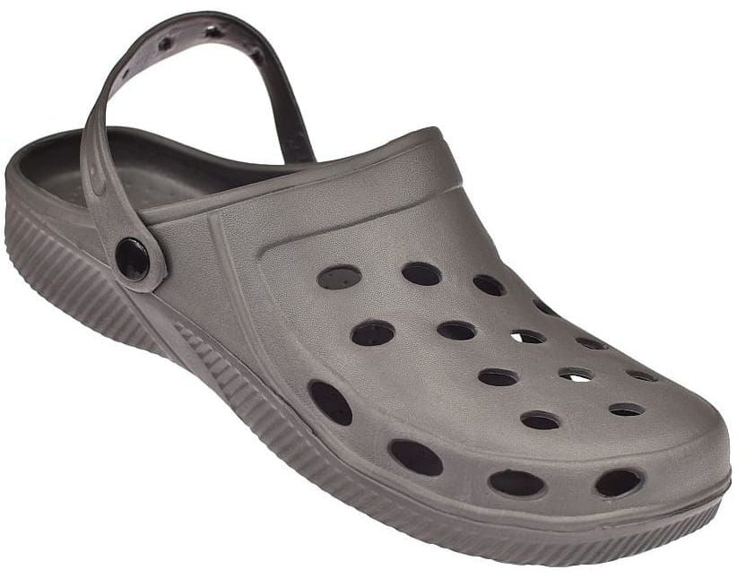 Duże klapki kroksy chodaki męskie z paskiem 8105 GR roz. 49