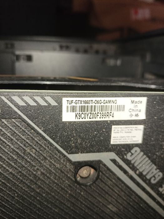 Видеокарта Asus tuf GTX 1660 ti 6gb