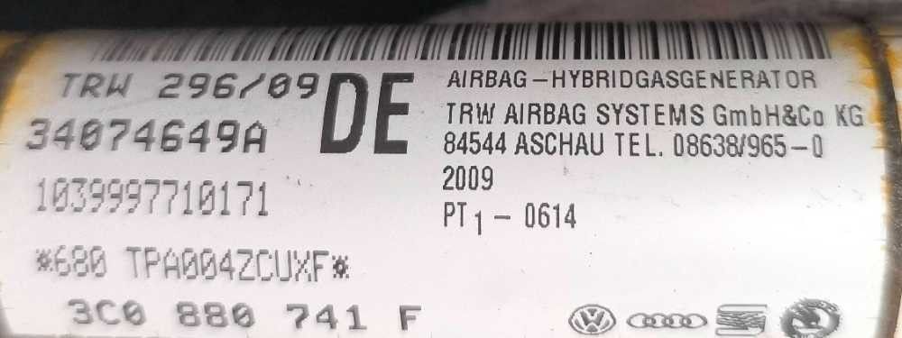 Airbag Cortina Esquerdo VW PASSAT B6 Variant (3C5) ano 2005