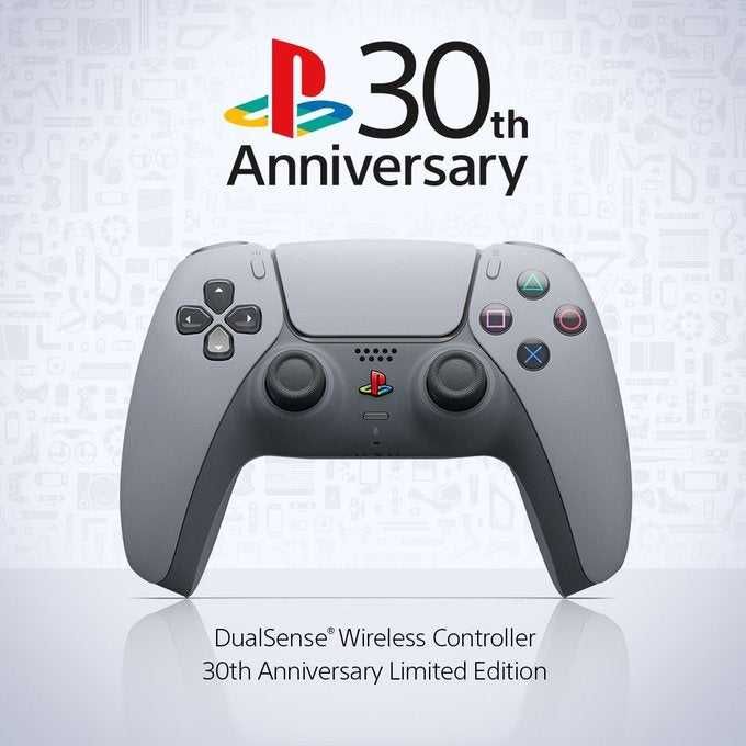 Nowy Pad PS5 DualSense limitowana edycja 30th Anniversary Szary