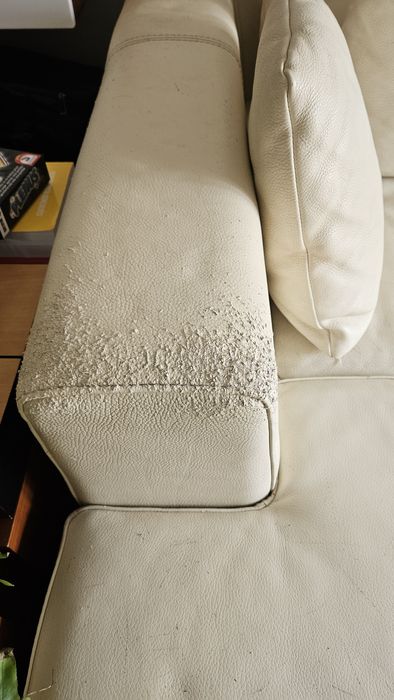 Sofa bege em segunda mao