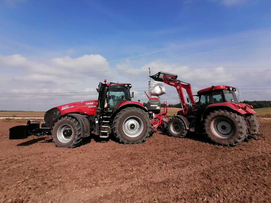 Siew zbóż. Strip till.