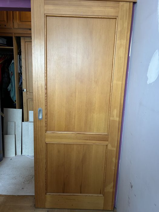 Drzwi przesuwne, sosnowe, pokojowe