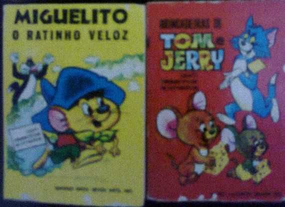 Livro BD Mini-Infância-Bruguera, Pernalonga, Tom Jerry, Miguelito 1962