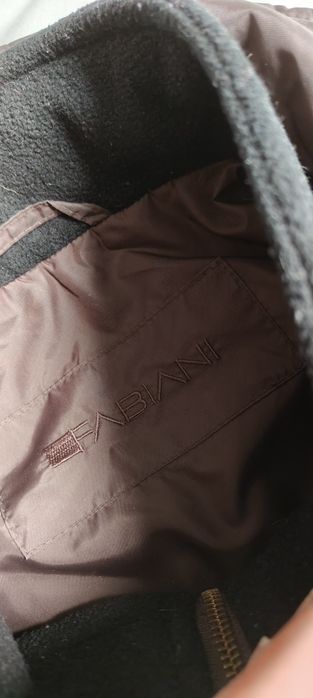 48 4XL 5XL 50 Fabiani kurtka damska parka brązowa brąz stójka