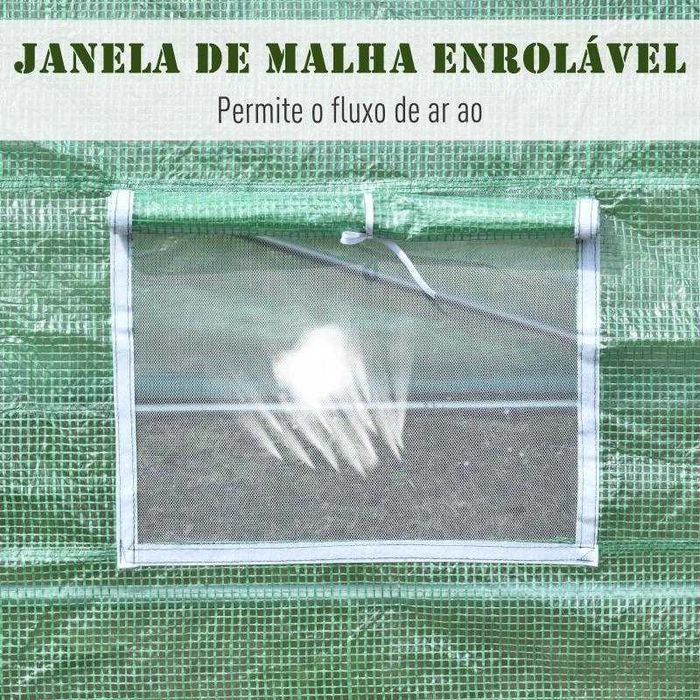 Estufa de Jardim 6x3x2 m – Verde