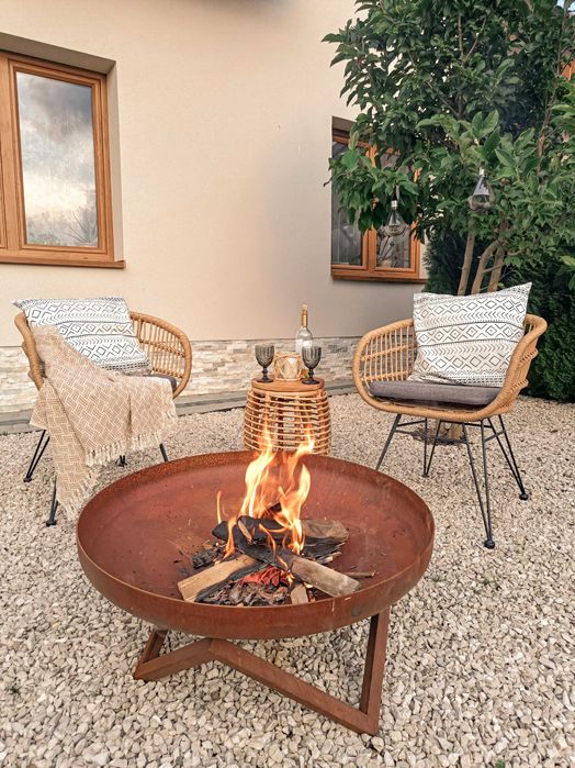 Palenisko 150 cm średnicy XXXL Stal 4,5 mm Corten Deep