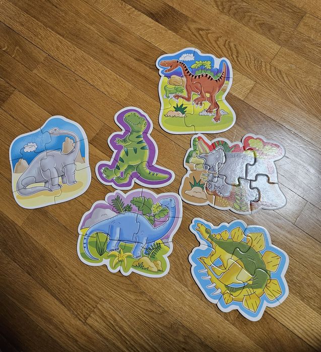 Дитячі Пазли у вигляді Динозаврів