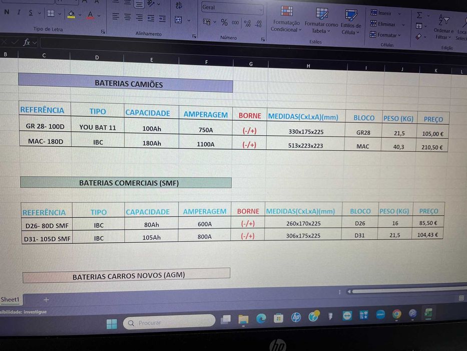 baterias para carros/maquinas