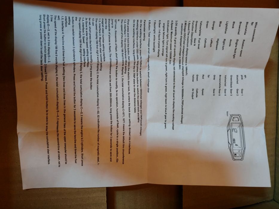 Conta kilometros universal