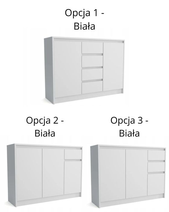 KOMODA Malmo- 2 wersje kolorystyczne- 3 układy szafek! PROMOCJA!!