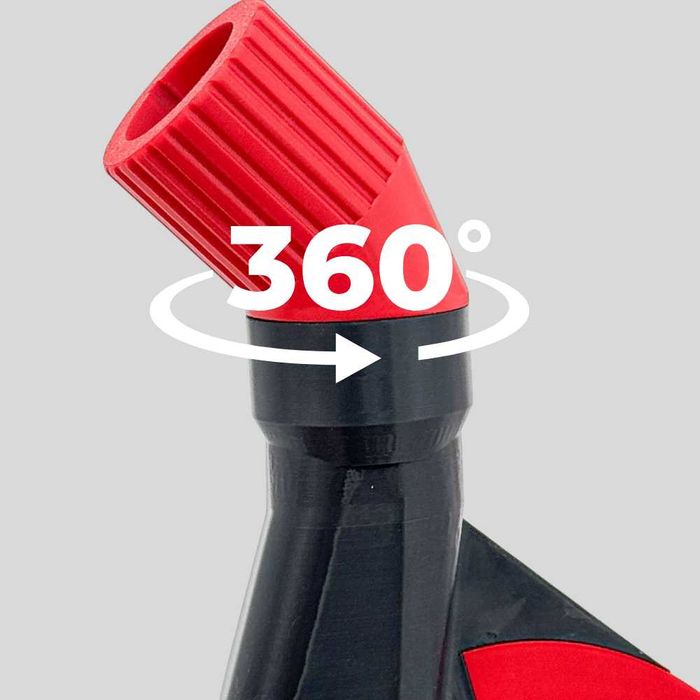 Пиловідвід на болгарку 125 мм для запилу плитки під кут 45 градусів