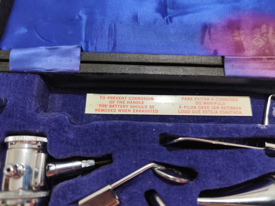 Conjunto de diagnóstico oftalmoscópio de otoscópio GOWLLANDS England