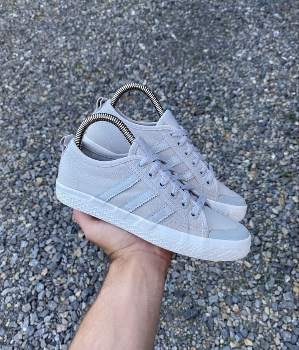 Buty Adidas Originals Szare Sneakersy Sportowe Obuwie Damskie Chłopięce Na Lato Vintage Rozmiar 36