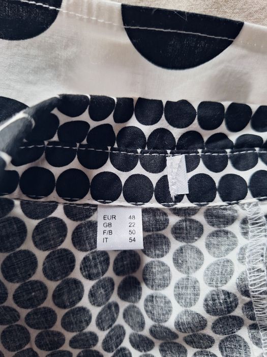 Koszula damska dłuższą w kropki uniwersalna