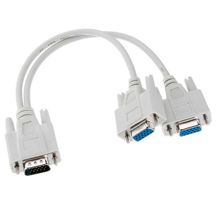 New VGA Splitter Cable for Two Monitors64584615167745120