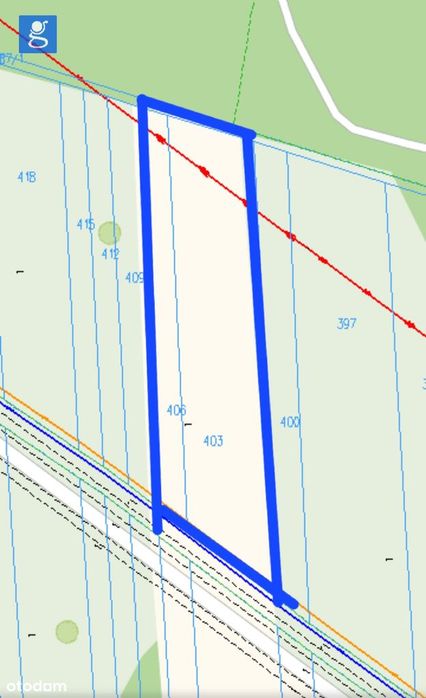 Działka budowlana 2750 m² – blisko Siedlec - Widok 2