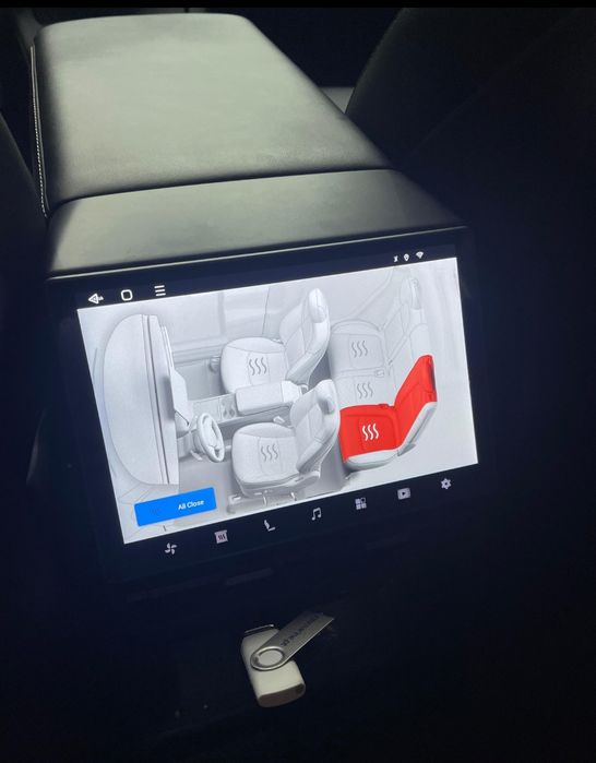 Ecrã traseiro Tesla android (CPU 8-core 4+64 GB) compatível Moldel 3 e