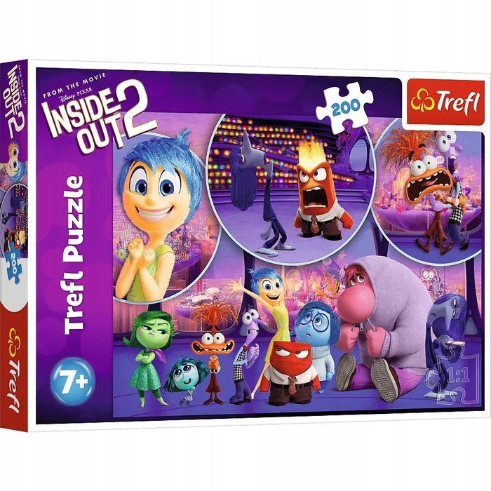 Puzzle 200 Dziecięce Emocje Disney Inside Out 2 13305 Trefl Pap Nowa Nieużywana