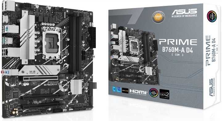 Asus PRIME B760M-A D4-CSM LGA1700 DDR4 B760 PCI-E 4.0 M.2 NVMe Новая