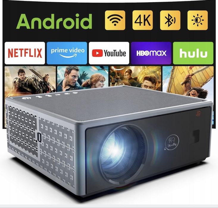 Heely projektor rzutnik 30000LM  SMART TV FULL HD 4K AUTOFOCUS 300"