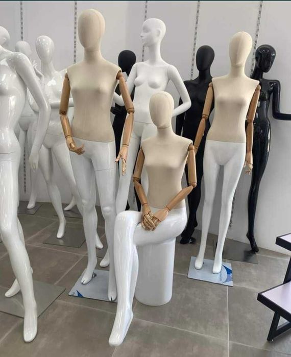 Manequins, bustos e expositores