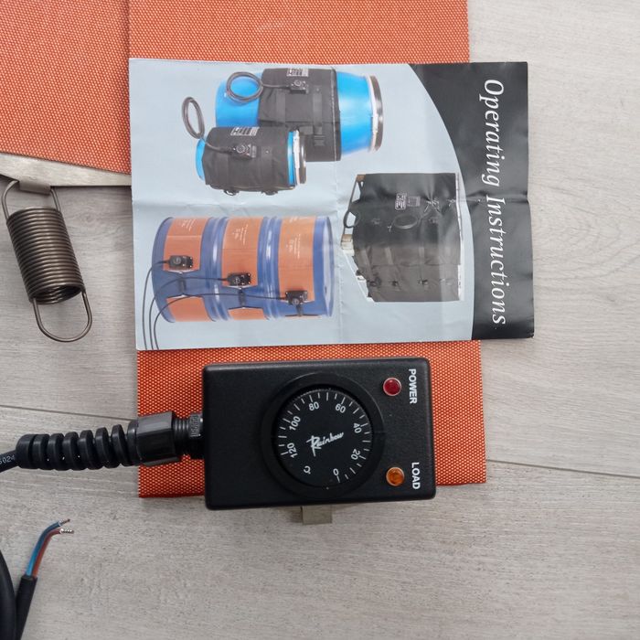 Pas grzewczy do beczek 168 cm  szer. 18 cm moc 1000 watt temp.120