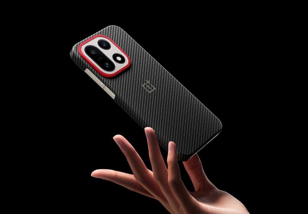 Оригінальний чохол OnePlus 15 Aramid Fiber Magnetic Case Black Magsafe