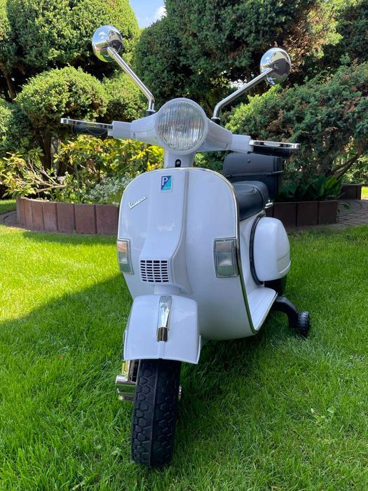 Motor Skuter na akumulator dla dzieci Vespa 2 Silniki Skóra Koła EVA