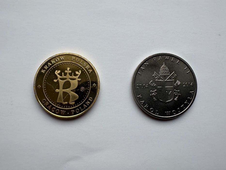 Dwa medale: Święty Jan Paweł II + Dzwon Zygmunta Kraków