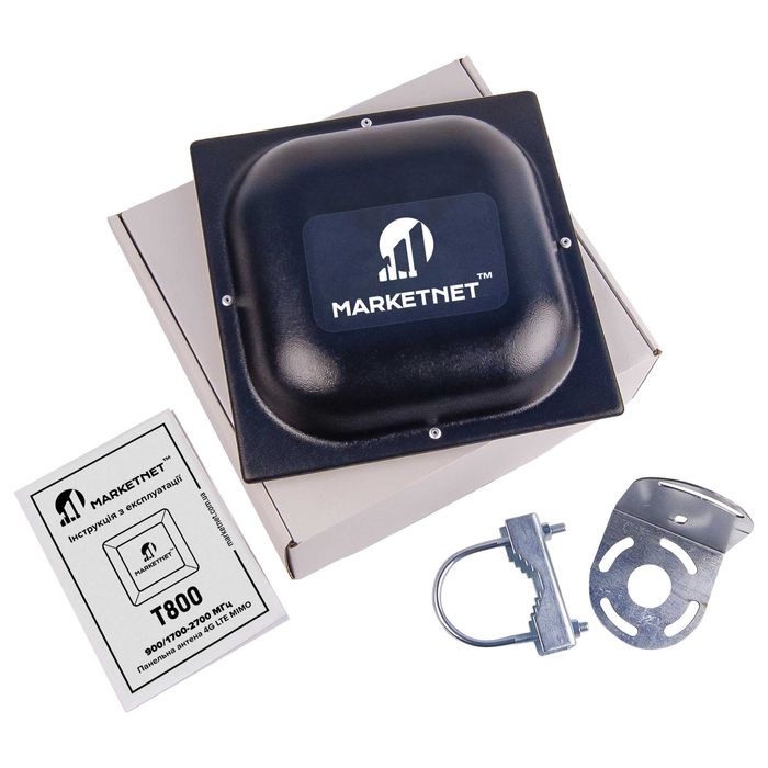 4G LTE Антена MARKETNET T800 MIMO | 2×18 dBi | Підсилення сигналу(ОПТ від 5 шт)