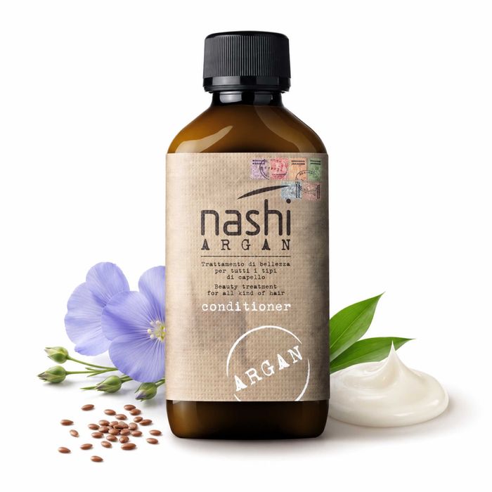 Nashi Argan Conditioner 200 ml Profesjonalna włoska odżywka wygładzająca do włosów.
