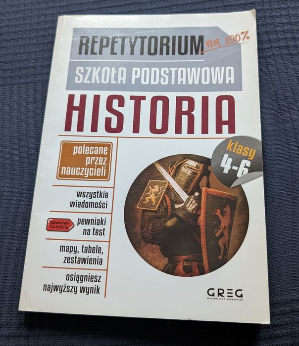 Repetytorium  Historia, klasy 4-6, GREG