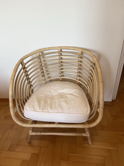 Fotel rattanowy Ikea Buskbo