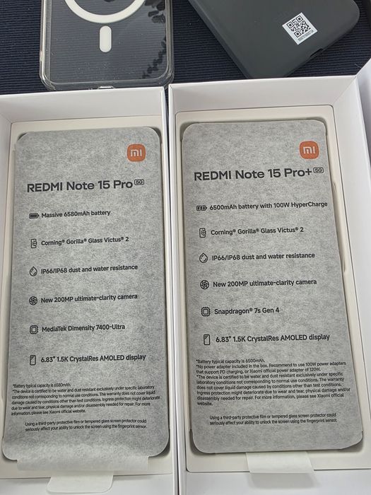 Redmi Note 15 Pro Plus 5G 12GB/512GB, 15 Pro 256GB NOVO. Troca/retoma. Fatura, garantia, capa