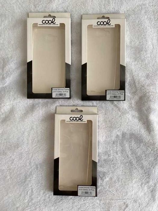 Três Capas Transparentes Para Samsung Galaxy J4 Plus