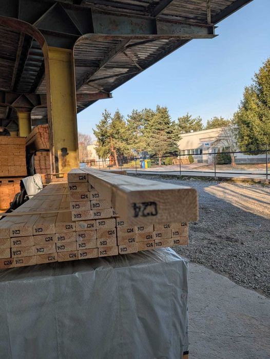 Drewno konstrukcyjne C24, KVH BSH strugane heblowane kantówka sucha