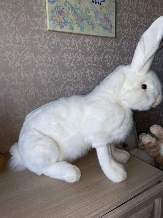 Мягкая игрушка Hansa  "Кролик сидячий белый 62см.