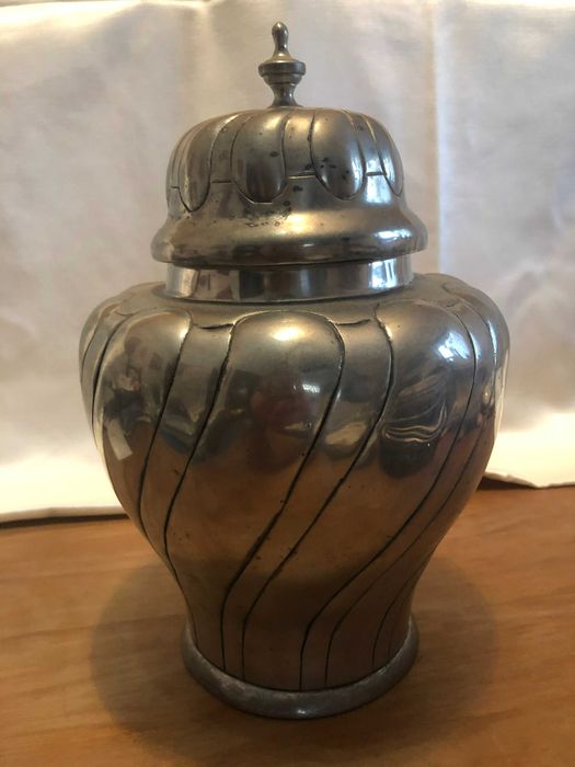 Tin Pitcher and Fruit Bowl