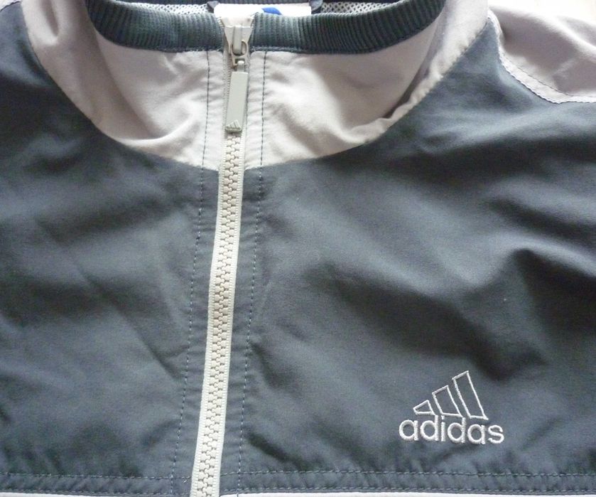 Ładna męska bluza rozpinana ADIDAS zip rozmiar M szara