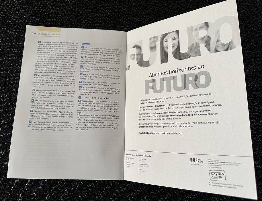 Caderno de atividades / exercícios de Biologia e Geologia 10.º ano